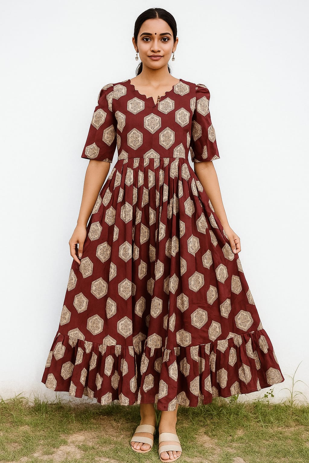 Heavy Rayon Floral Printed Maxi