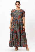 Heavy Rayon Floral printed maxi dress