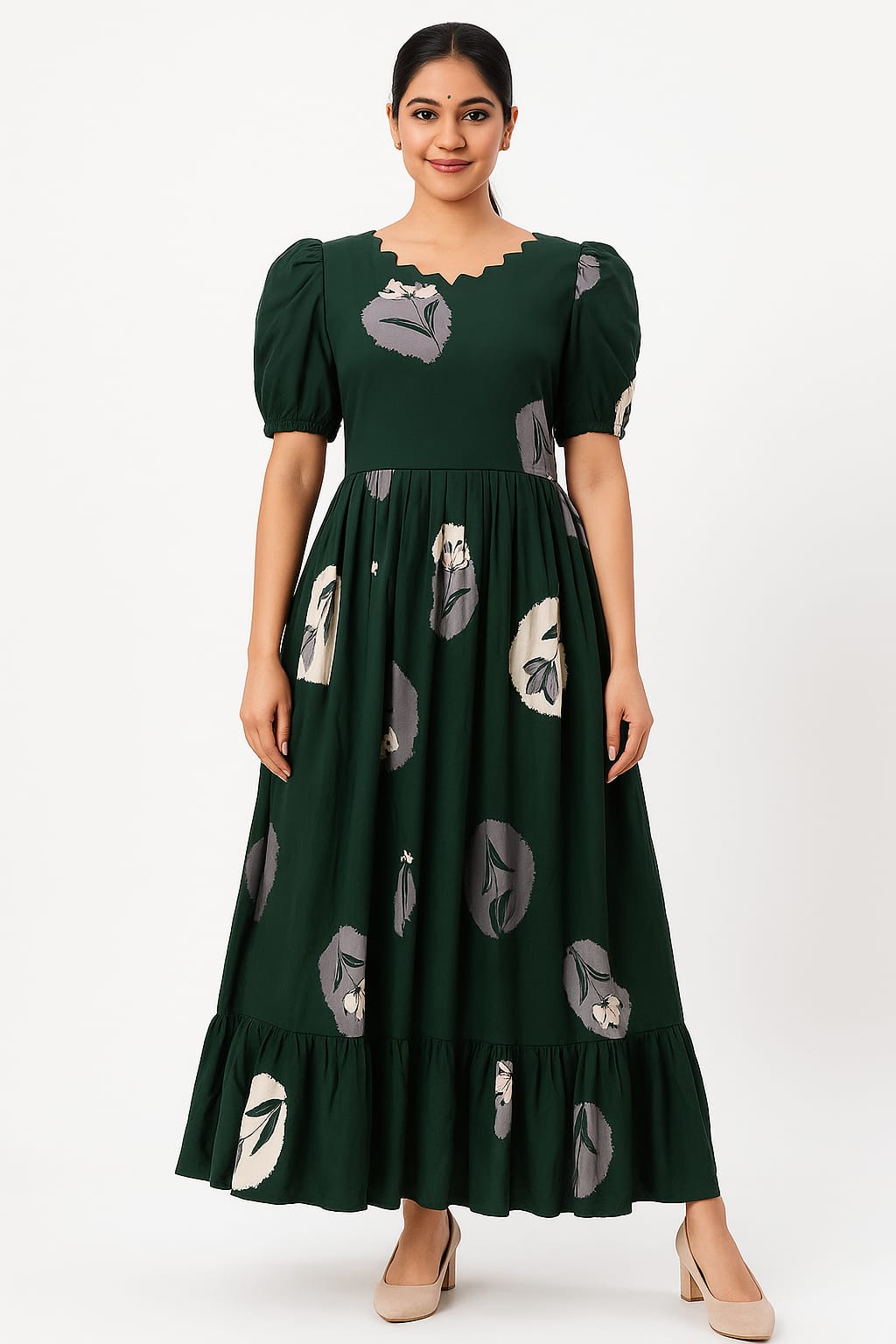 Floral Printed Maxi Dress