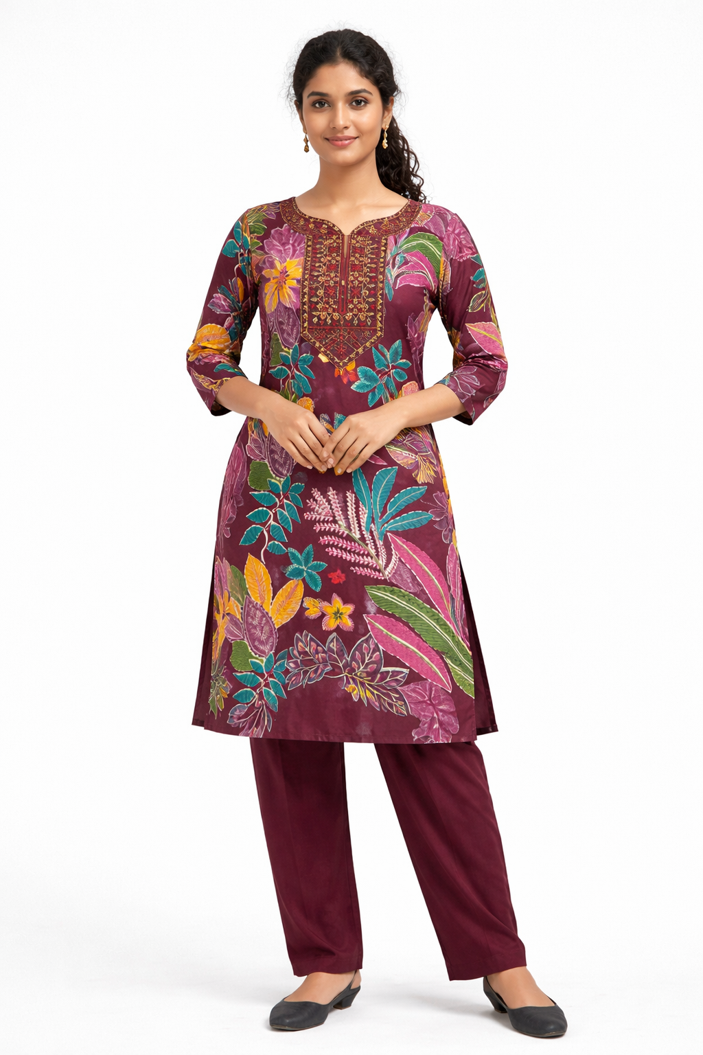 Co-ord Set Chanderi Silk