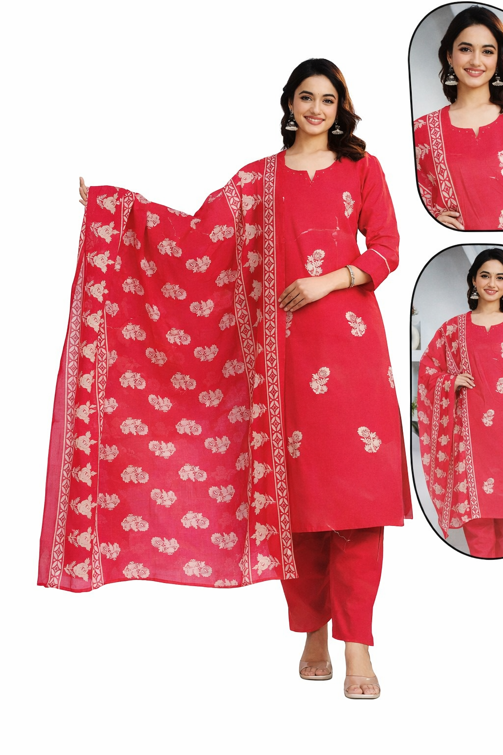 Pure cotton 3pcs set (plus size)