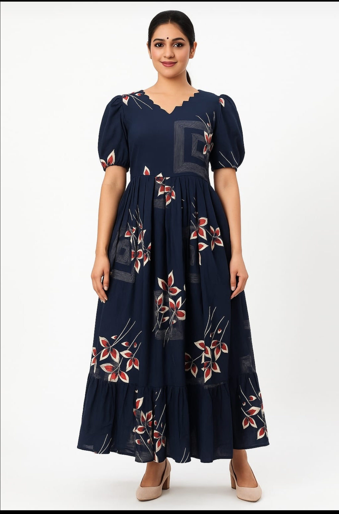Heavy Rayon Floral printed maxi