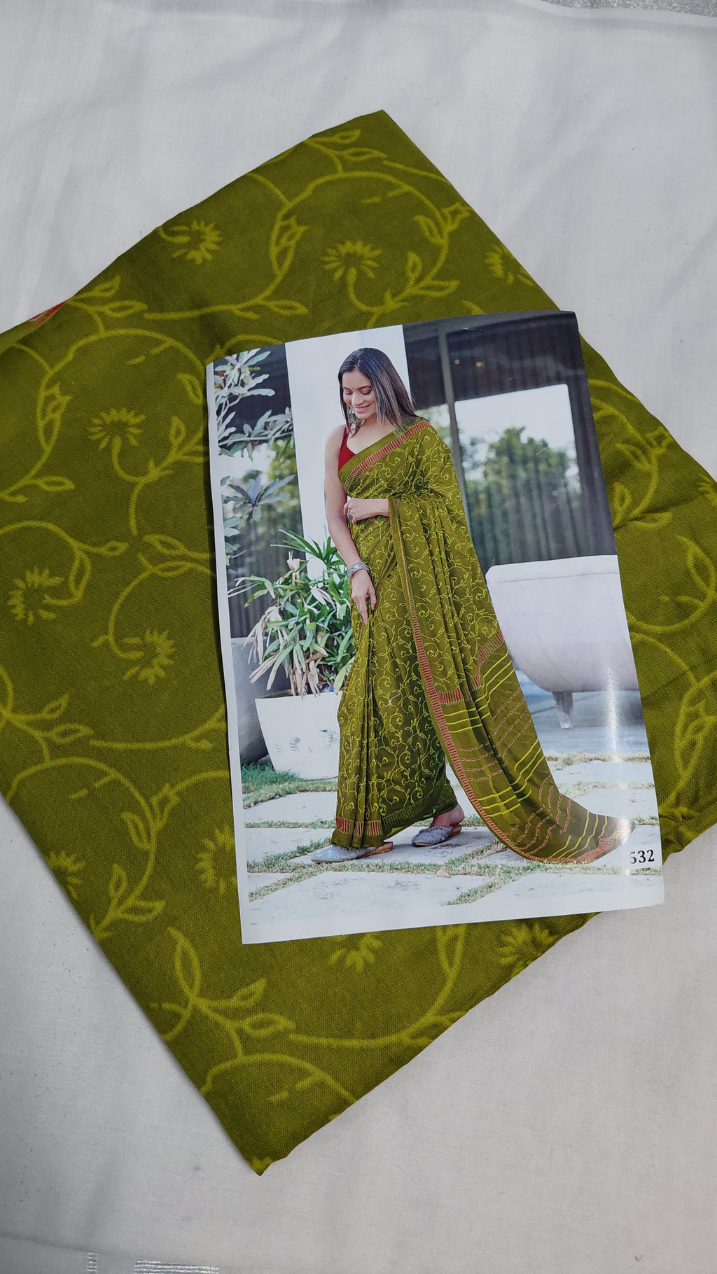 Mulmul cotton 120 count Saree