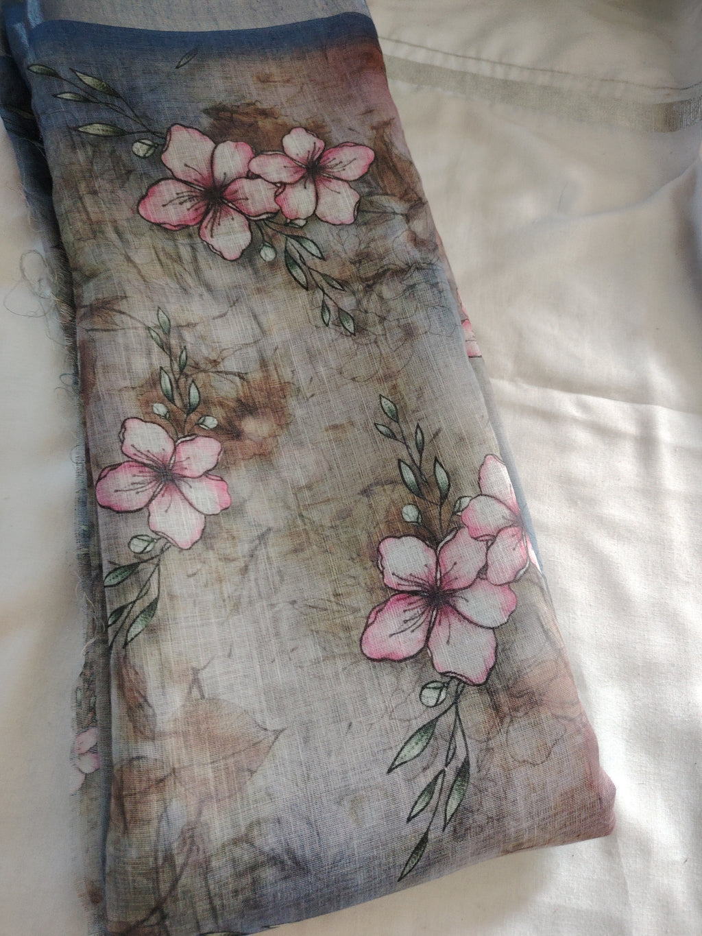Cotton Silk Saree(Stonework )