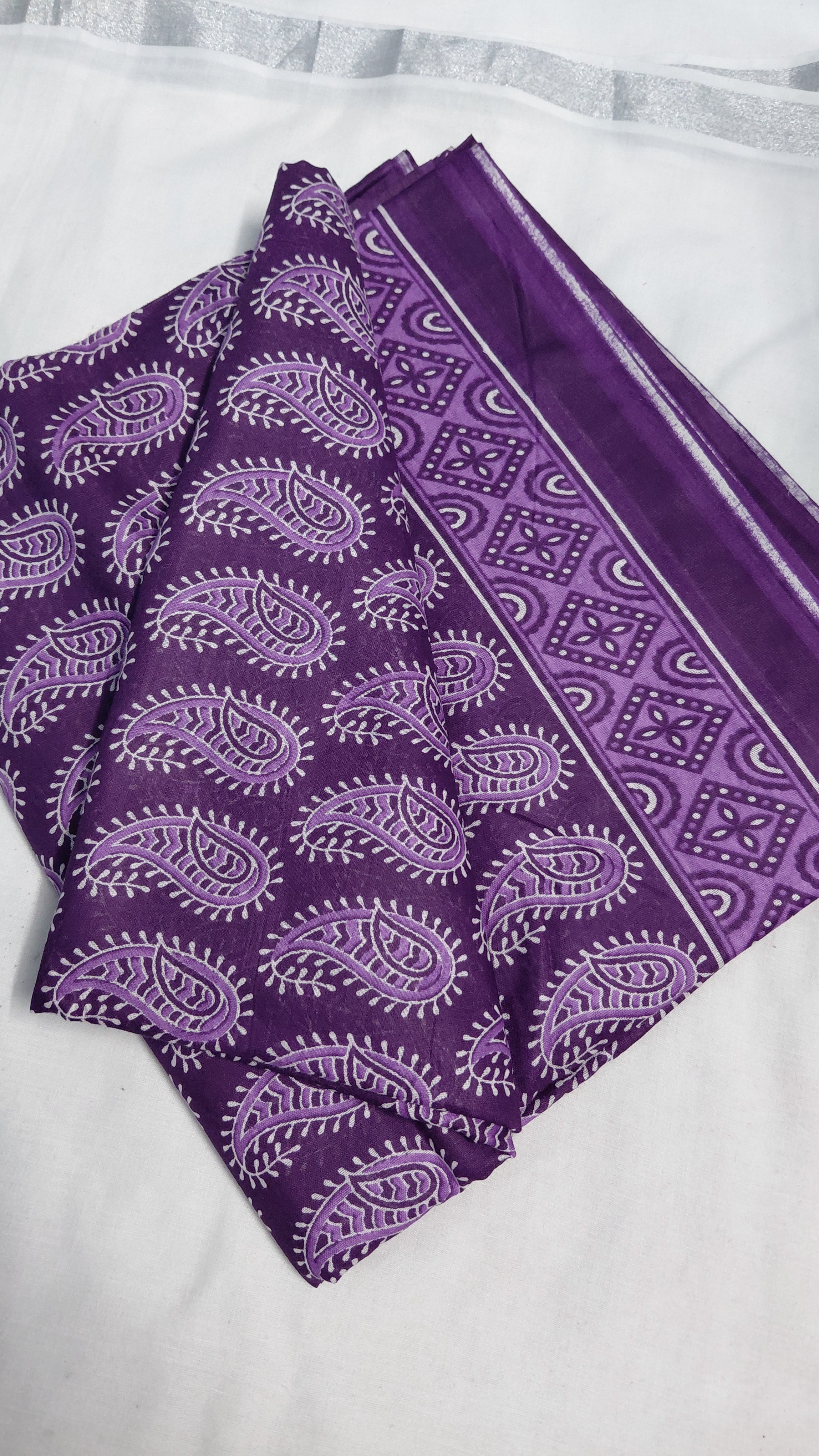 Mulmul cotton 120 count Saree