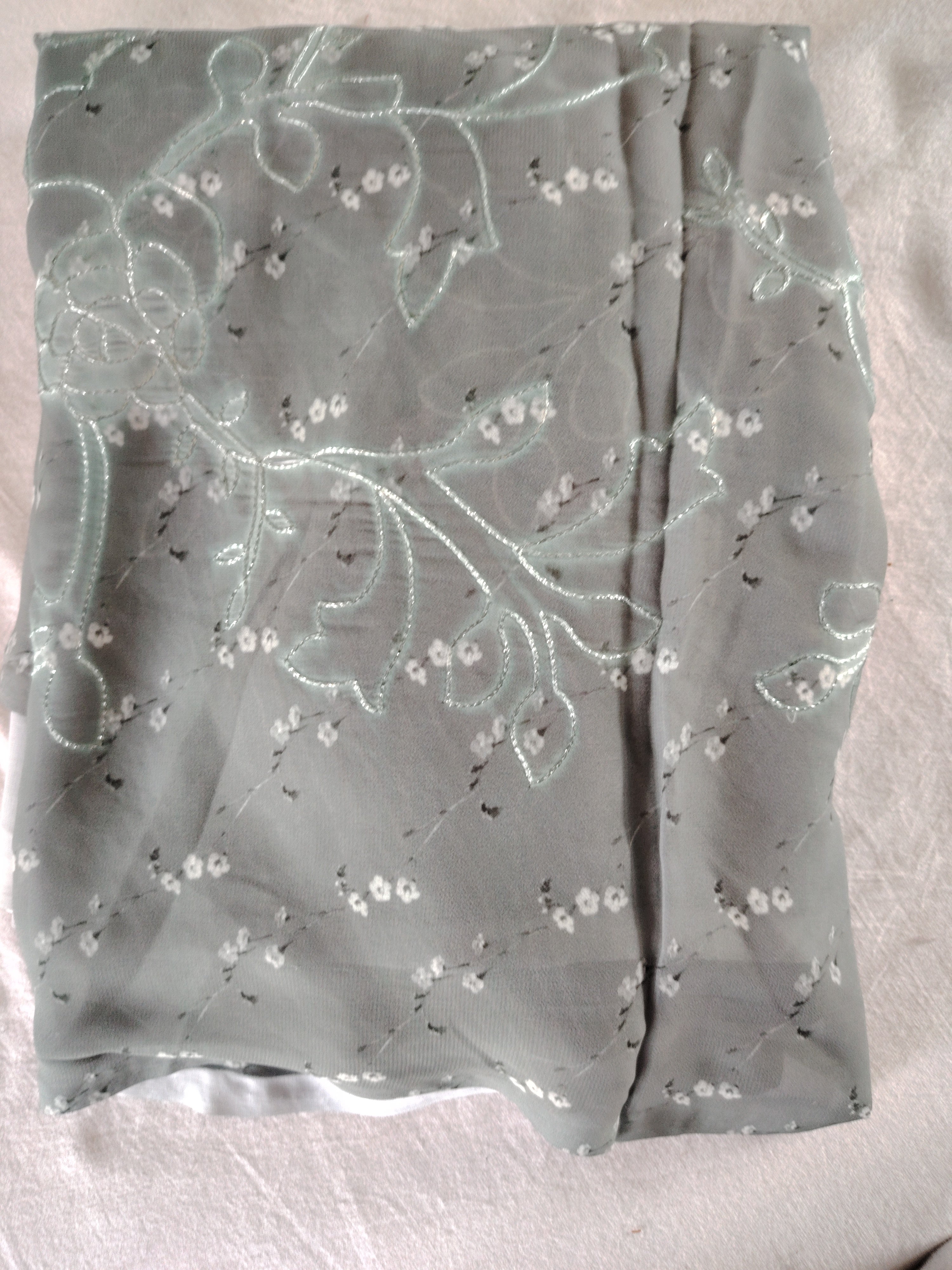 Full embroidery Georget Saree
