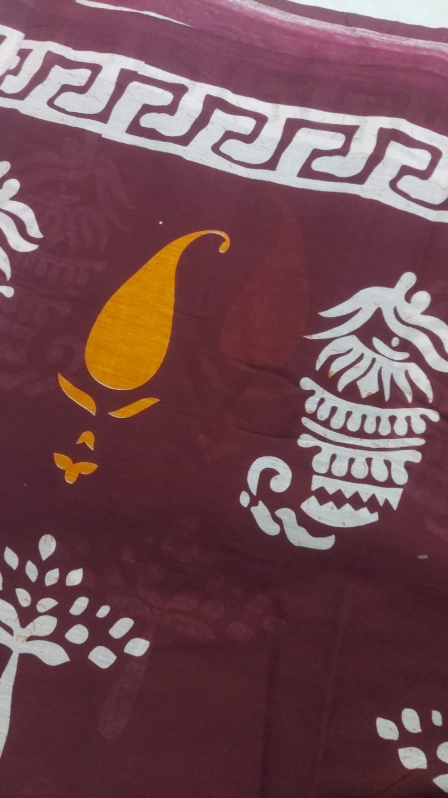 Mulmul cotton saree