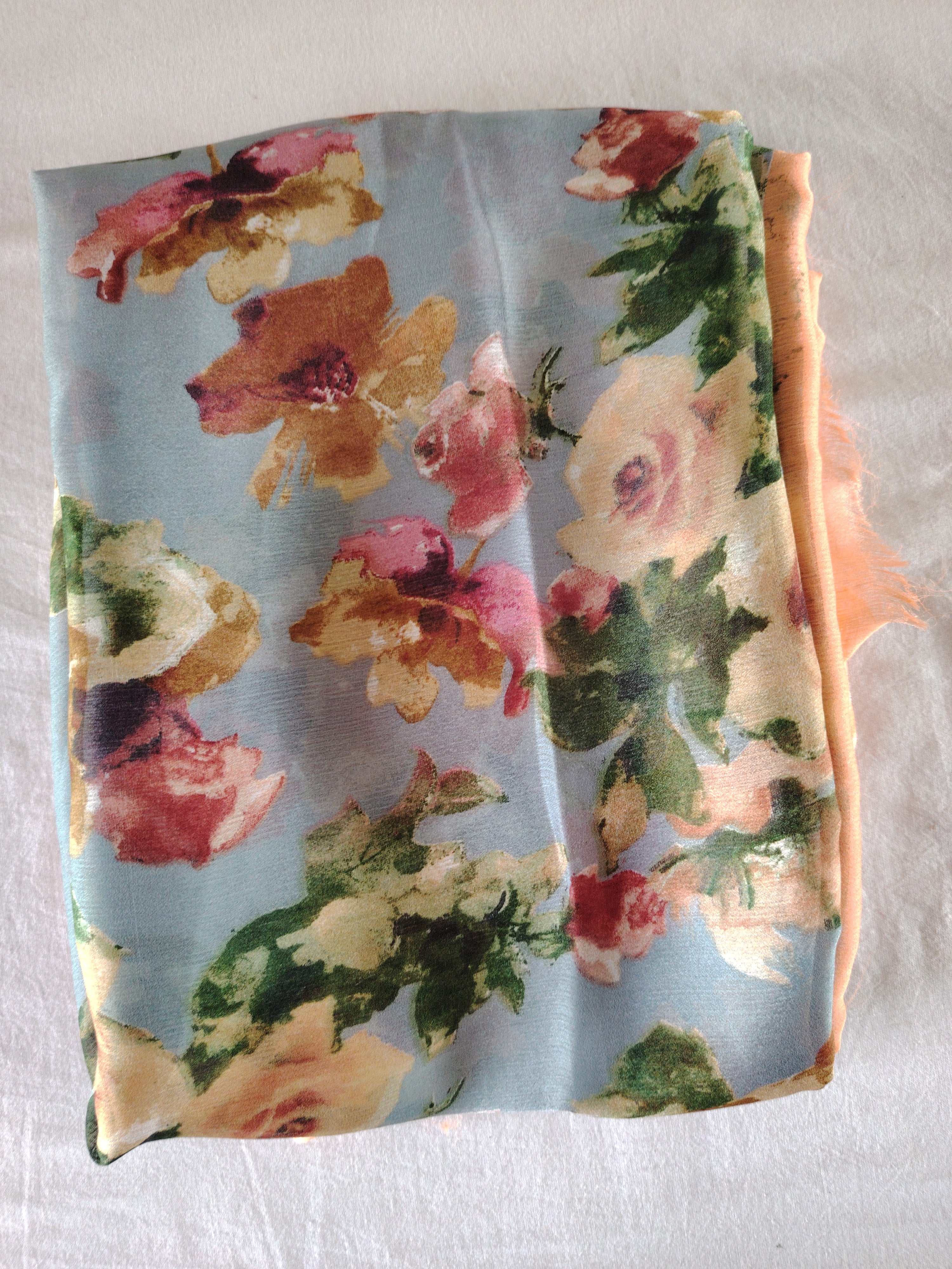 Satin Border Georget Saree