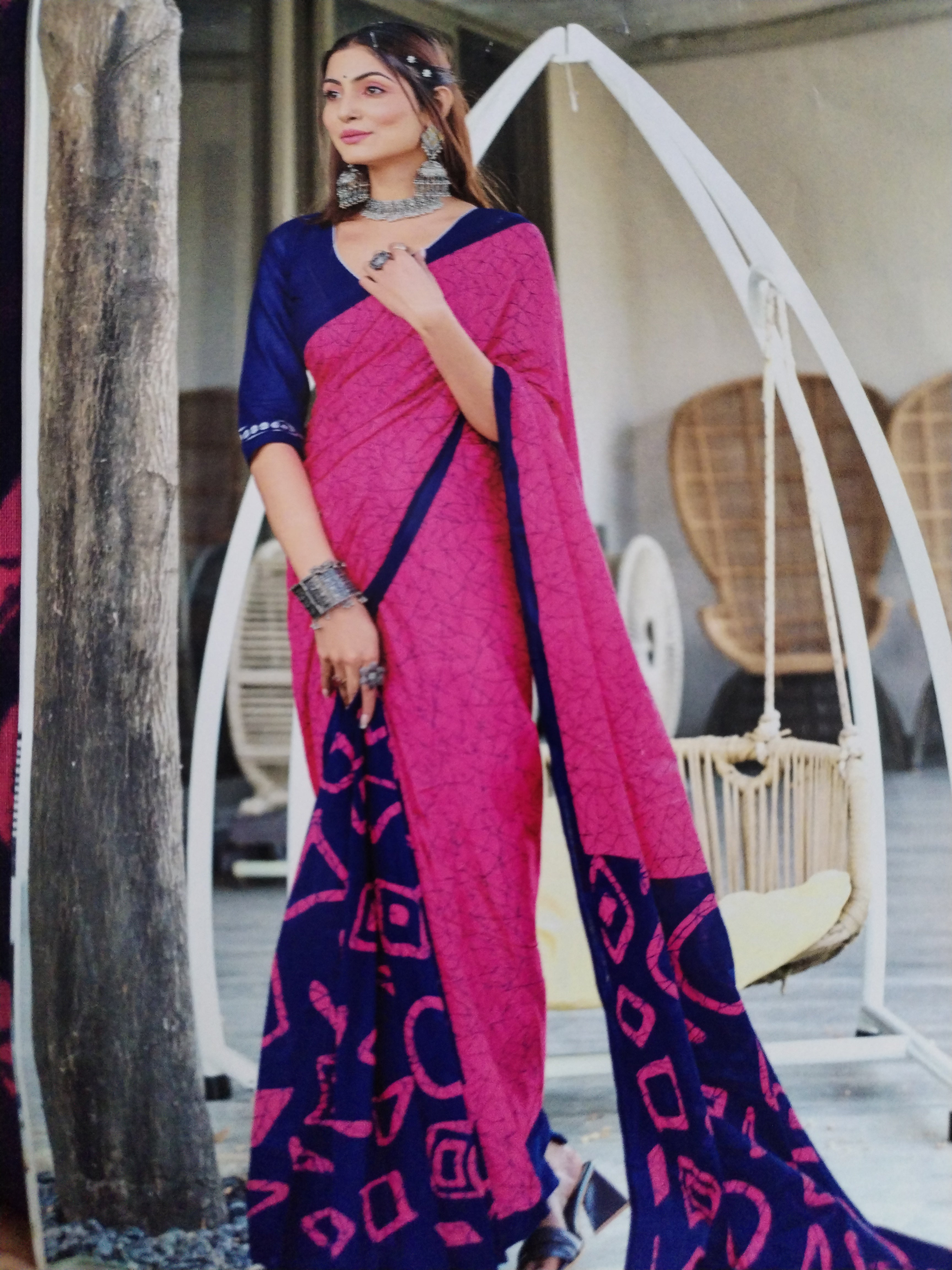 Mulmul cotton 120 count Saree