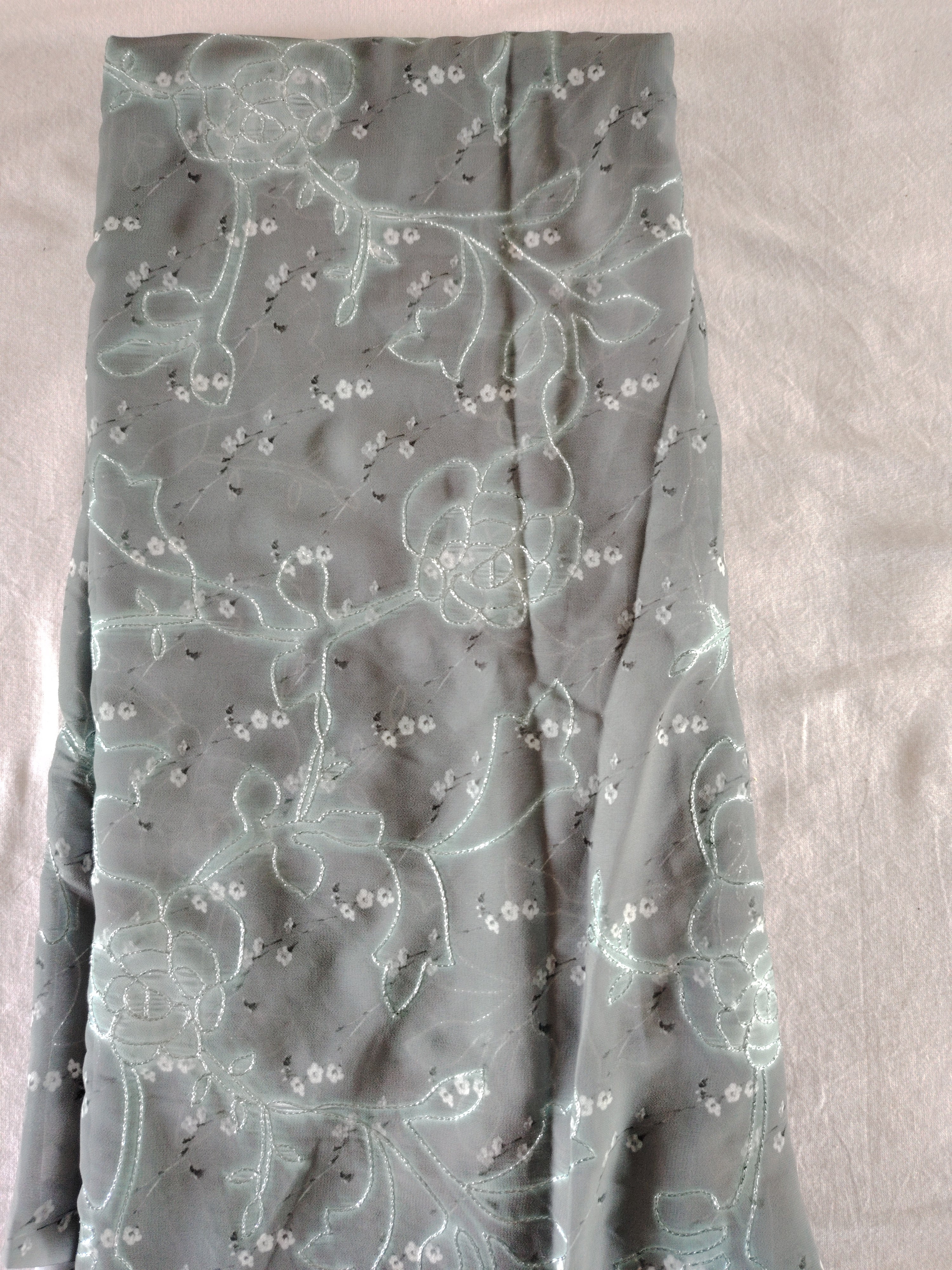Full embroidery Georget Saree