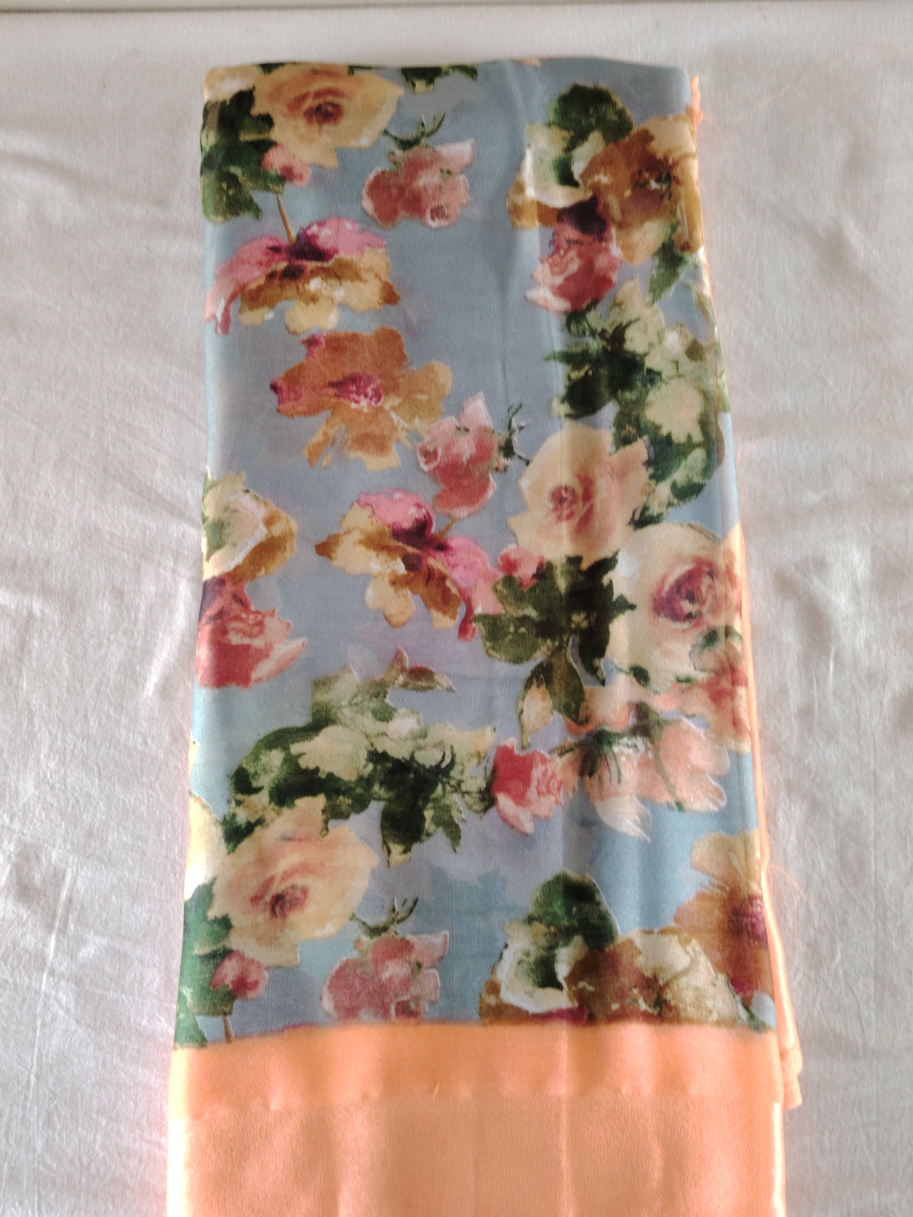 Satin Border Georget Saree