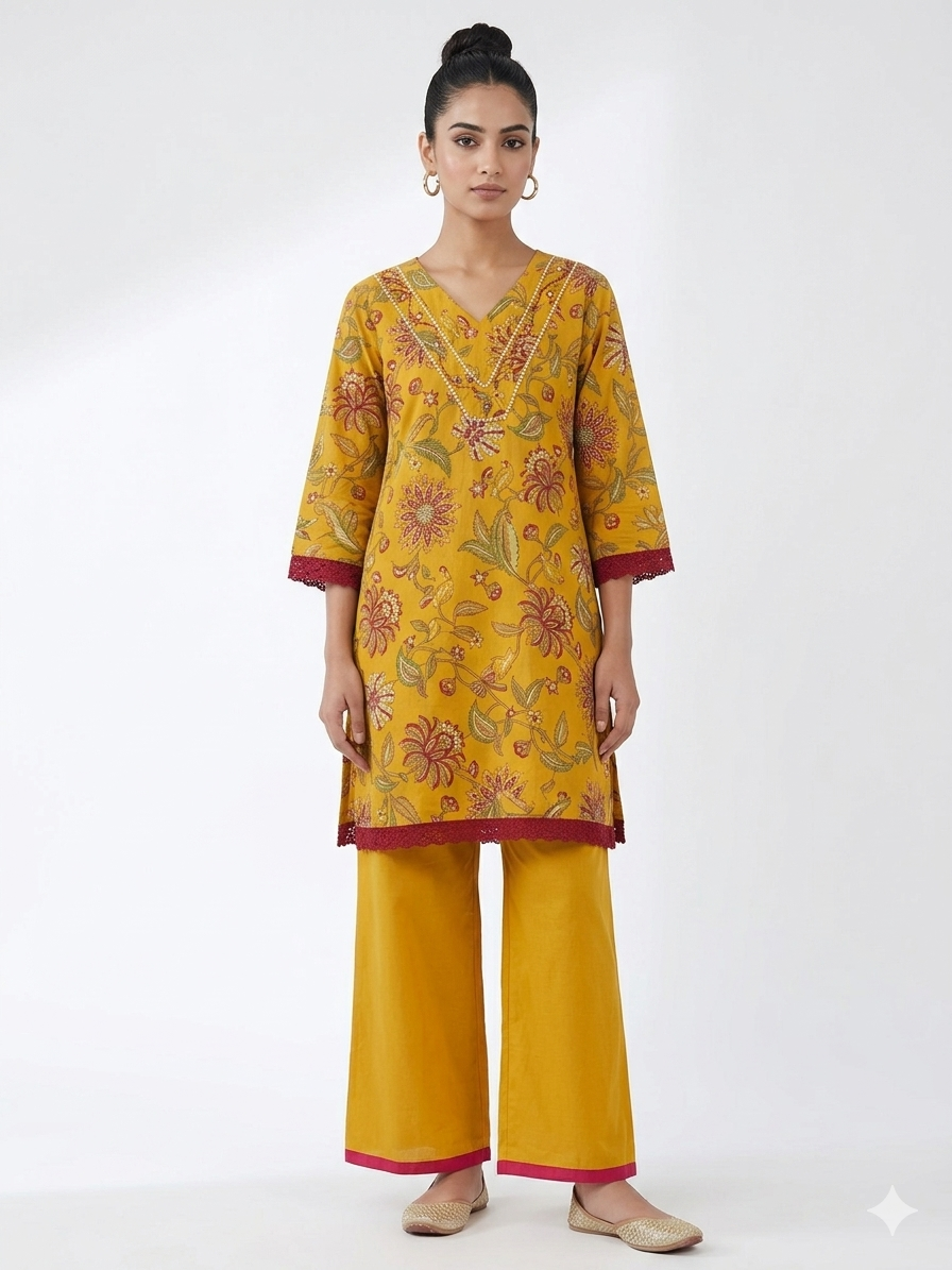 Pure cotton Co ord set