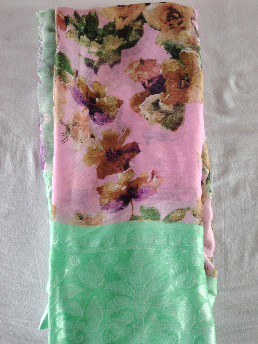 Satin Border Georget Saree
