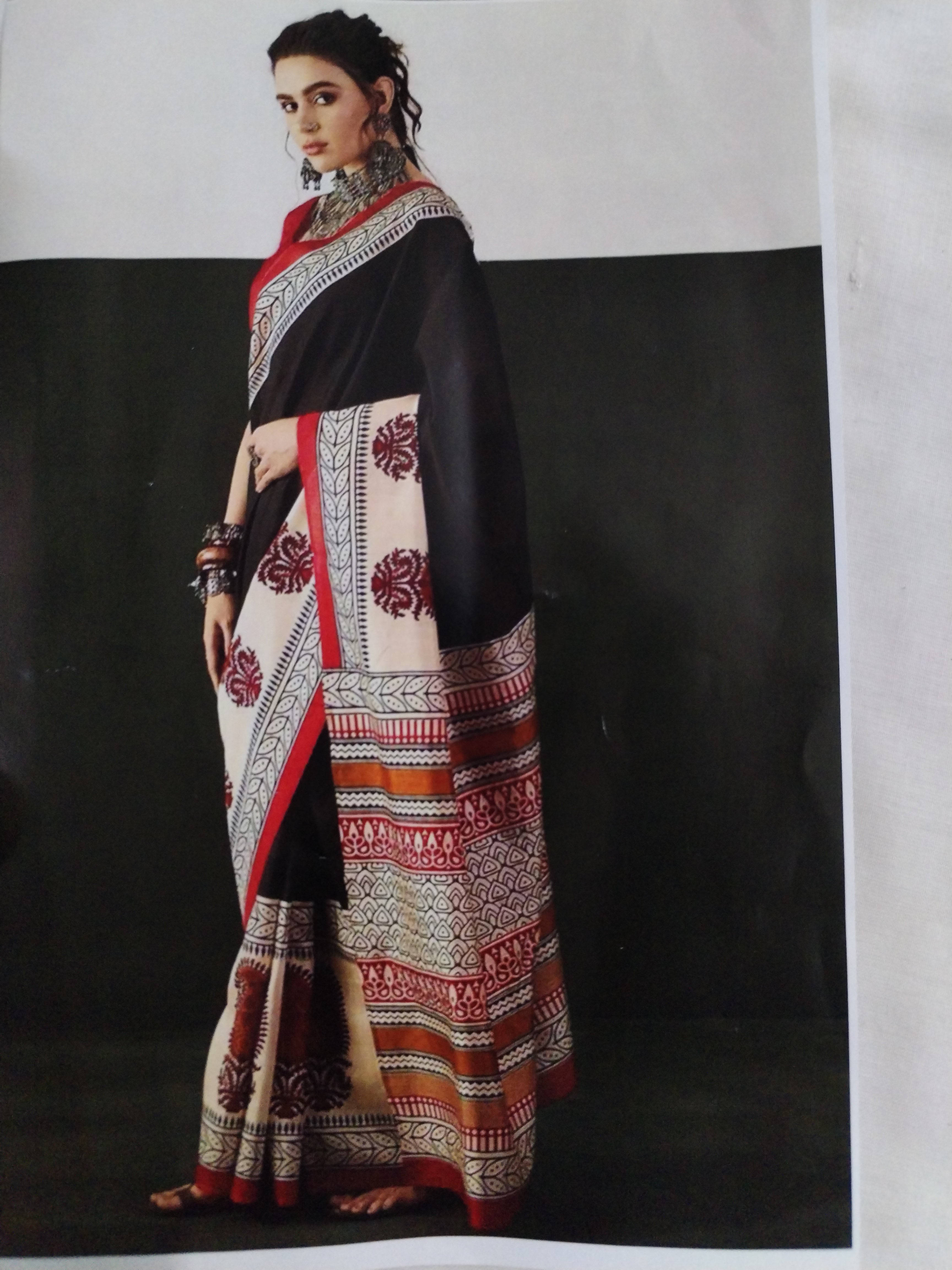 Mulmul cotton saree 120 count