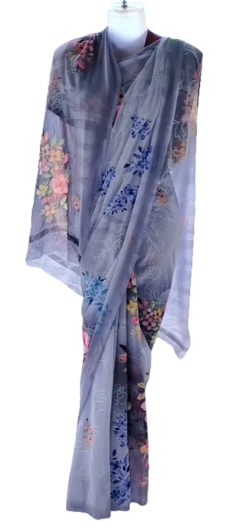 Full embroidery Georget saree